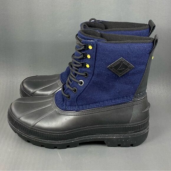 SPERRY Ice Bay Wool Navy Boots mens size 8.5 (new without Box) - Picture 1 of 9